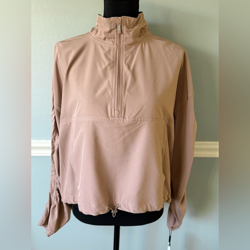 Calvin Klein Dusty Rose Lightweight Half-Zip Jacket M